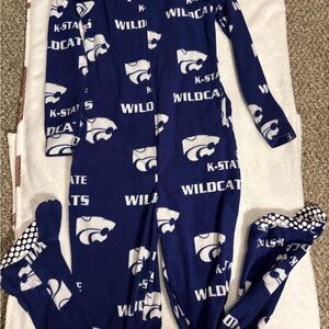 Purple and White KSU Footies